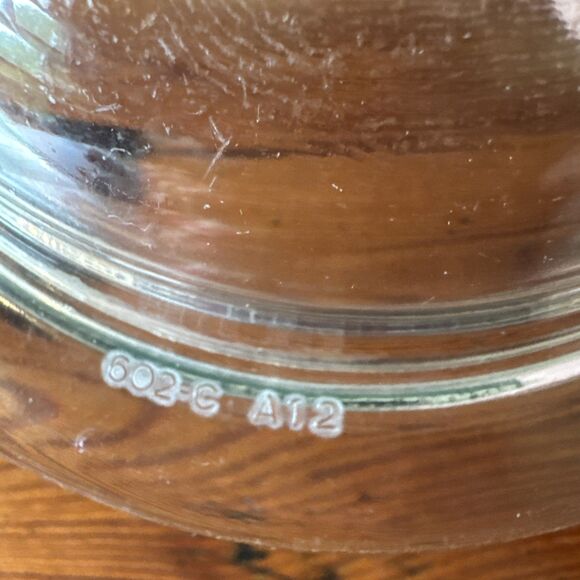 Vintage Pyrex 602-C A12 Glass Oval Dish Ribbed Replacement Top LID ONLY - Picture 4 of 9